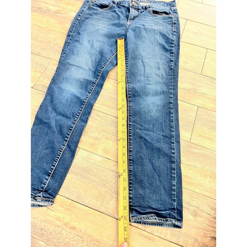 Articles Of Society Jeans Sz 31 Blue Denim Stretch Mid-Rise Straight Leg Zip Fly - Picture 2 of 8